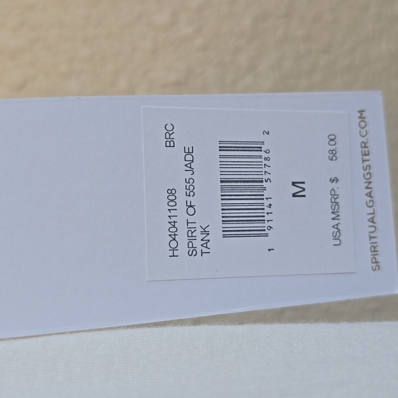 NWT Spiritual Gangster Spirit Of 555 Tank. Medium - Picture 5 of 9